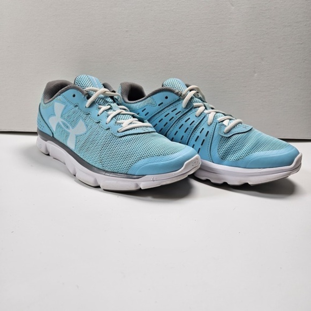 Under‎ Armour Womens Sz 10 Micro G Speed Swift Blue Running Shoes Sneakers